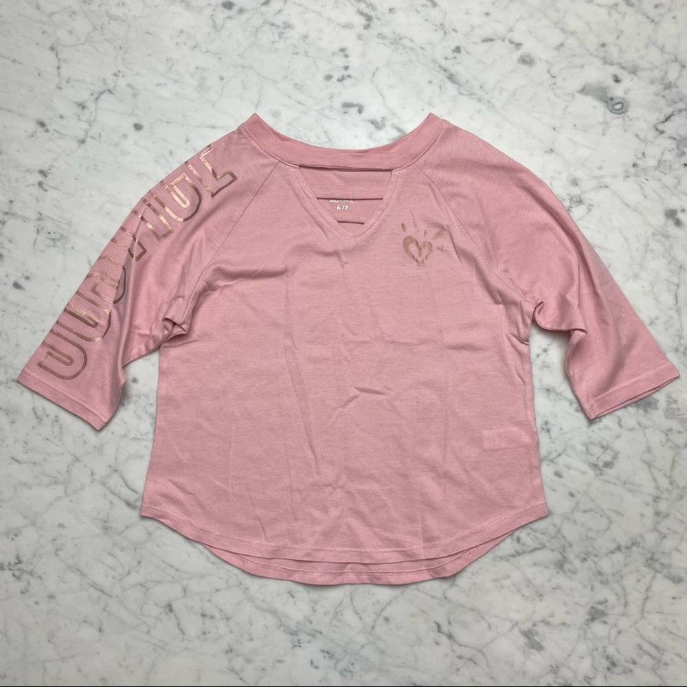 Justice Active Pink Girls 6/7 Top